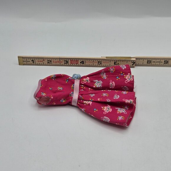 Vintage 1999 Barbie Tea Time Dress With Teapot & Cup Print - Picture 4 of 4